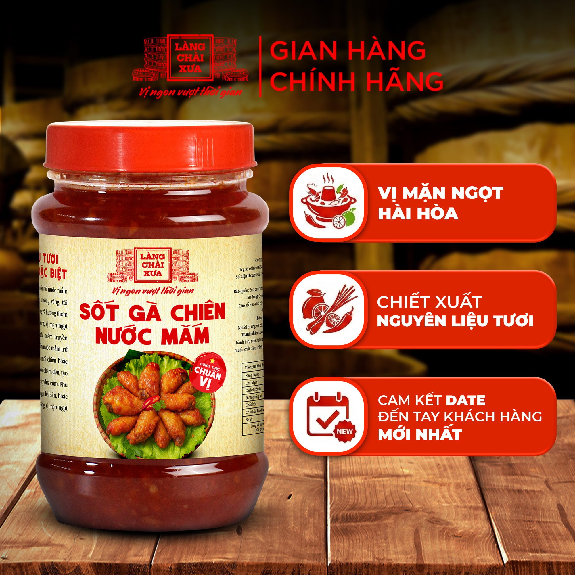 Sốt Gà Chiên Nước Mắm Làng Chài Xưa 260g - Ảnh 3