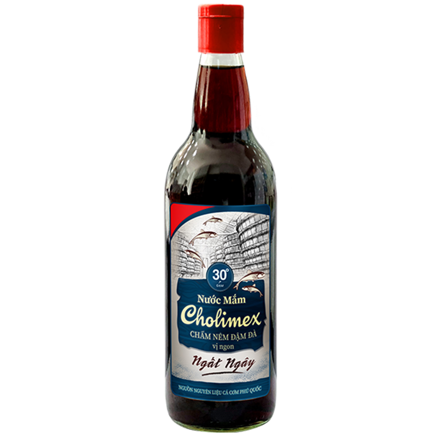 Nước mắm Cholimex 30 độ đạm – chai thuỷ tinh 750ml