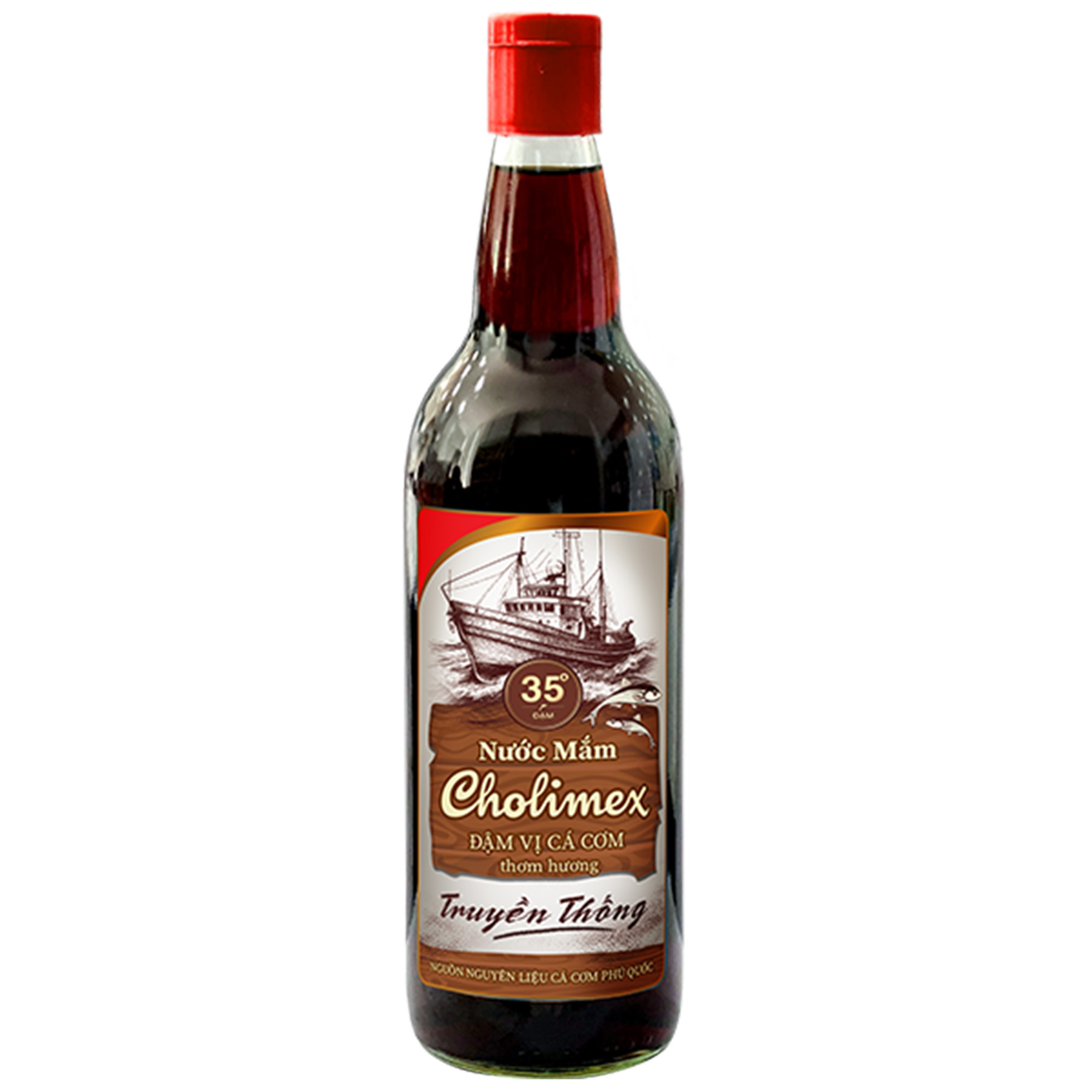 Nước mắm Cholimex 35 độ đạm – chai thuỷ tinh 750ml