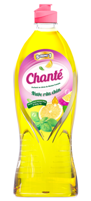 Nước rửa chén 8 trong 1 Chanté hương Chanh Menton Pháp & Húng tây  ​