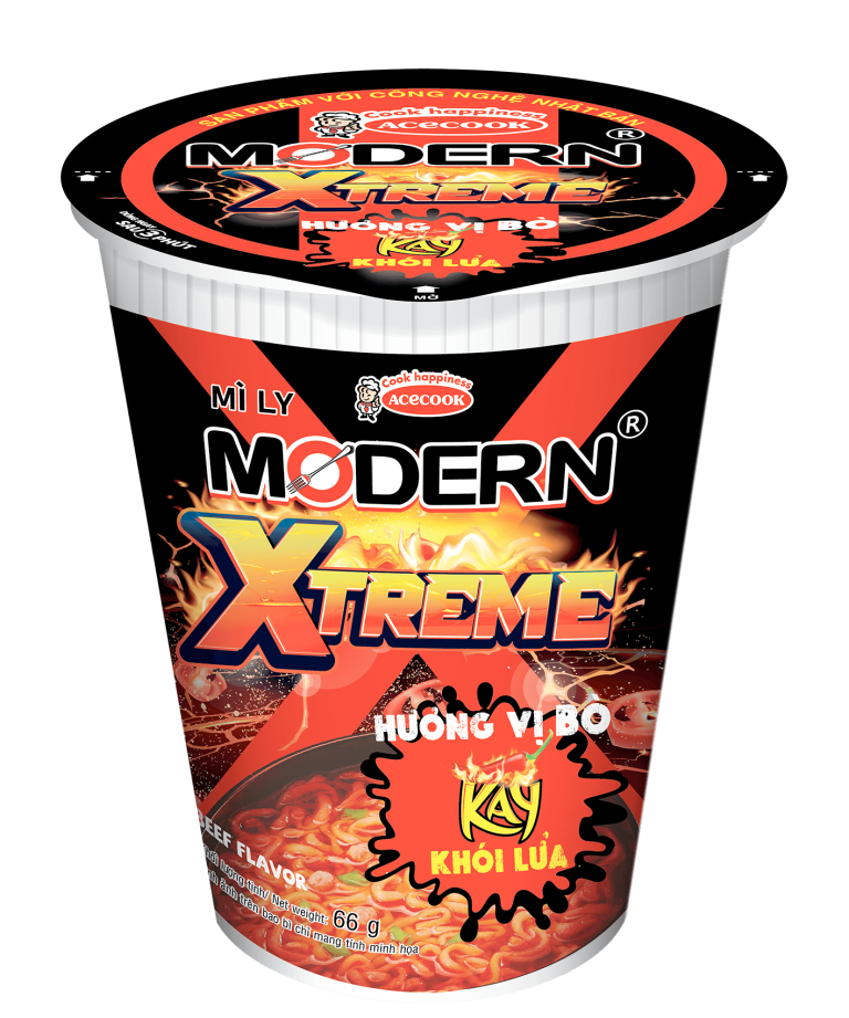 Mì Ly Modern Xtreme Hương Vị Bò